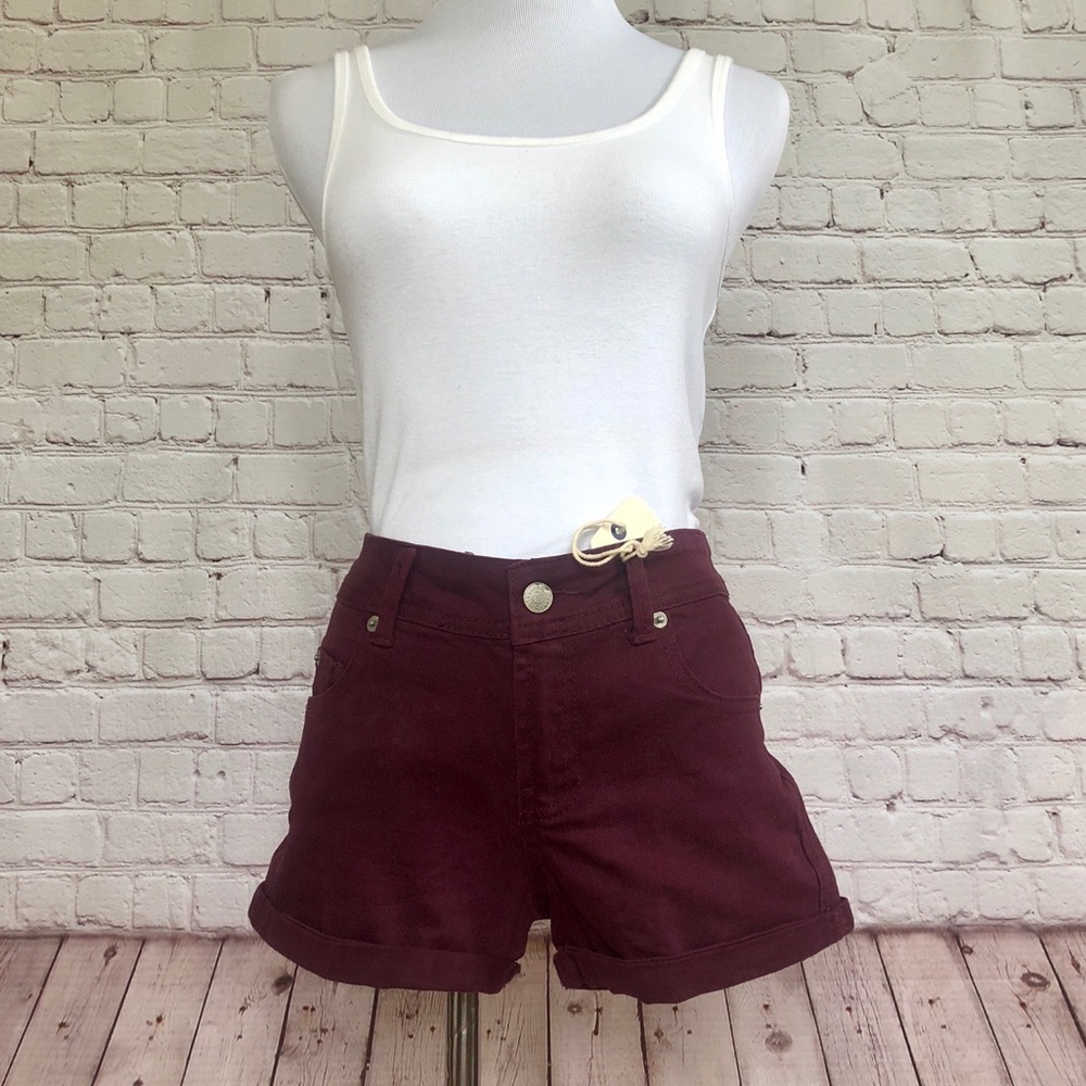 NWT Cotton On Burgundy Jean Shorts